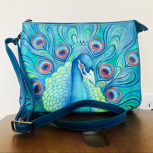 Anushka Jeweled Plume Triple Compartment Crossbody - Picture 6 of 16